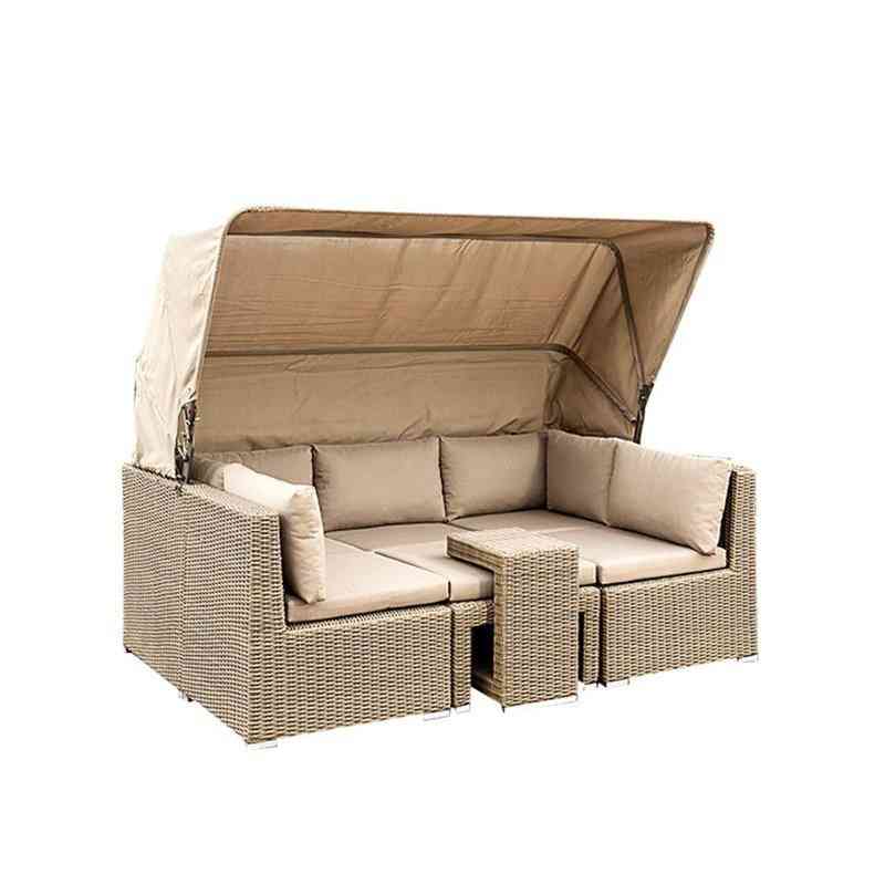 Patio Pe Rattan Wicker Sofa Sectional Daybed Furniture Set