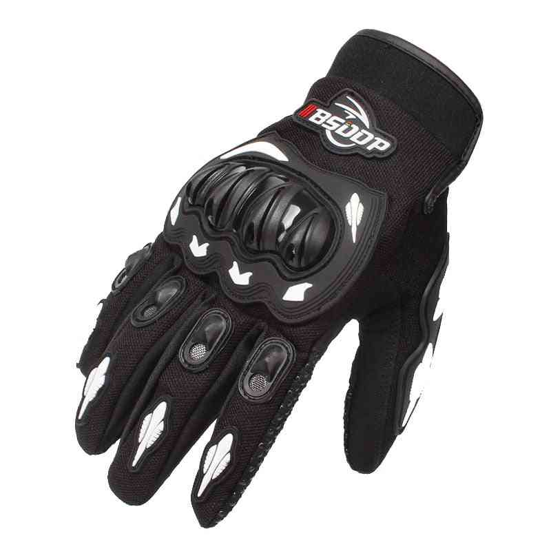 Guanti da moto traspiranti guanti da corsa con dita complete protezione per sport all'aria aperta equitazione guanti da cross dirt bike guantes moto