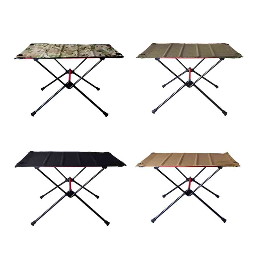 Ultra-light Foldable Camping Table, Aluminum Alloy Outdoor Furniture Dinner Desk