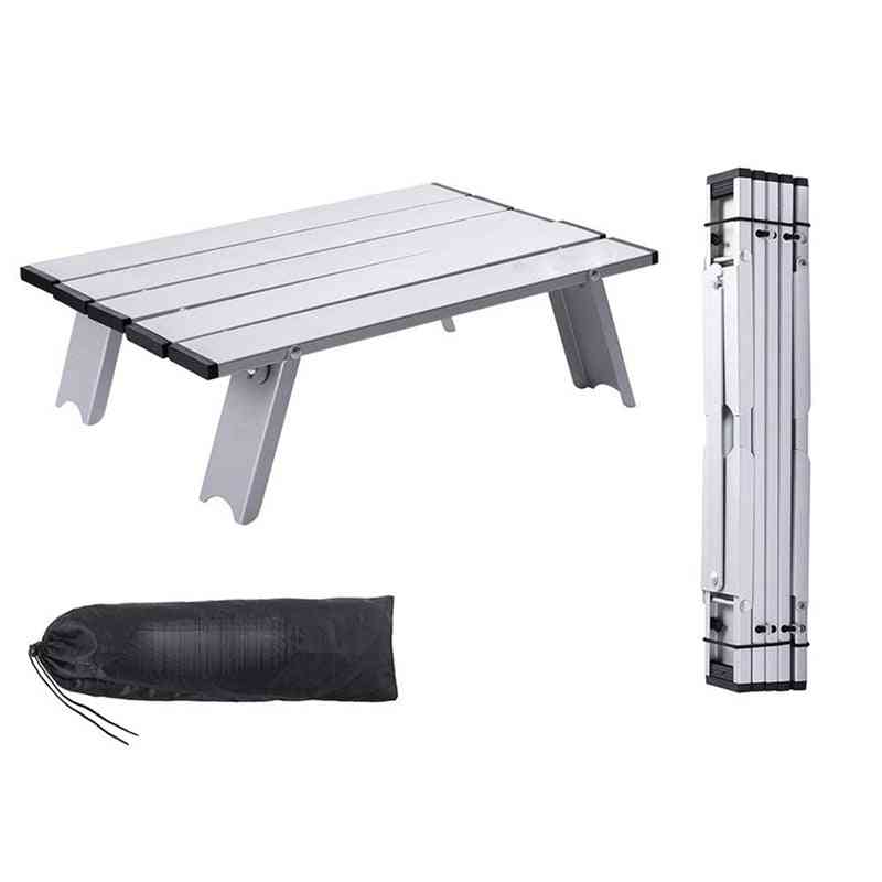 Mini bærbart bord med bæretaske letvægts mini sammenklappeligt picnicbord