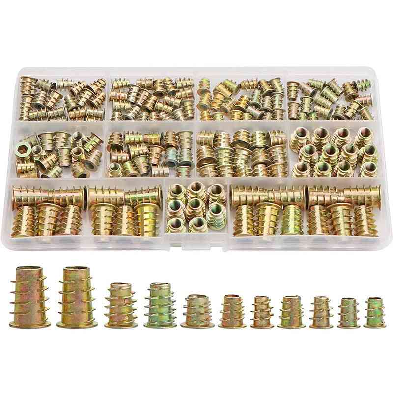 Threaded Inserts Nuts Wood Assortment Tool Kit
