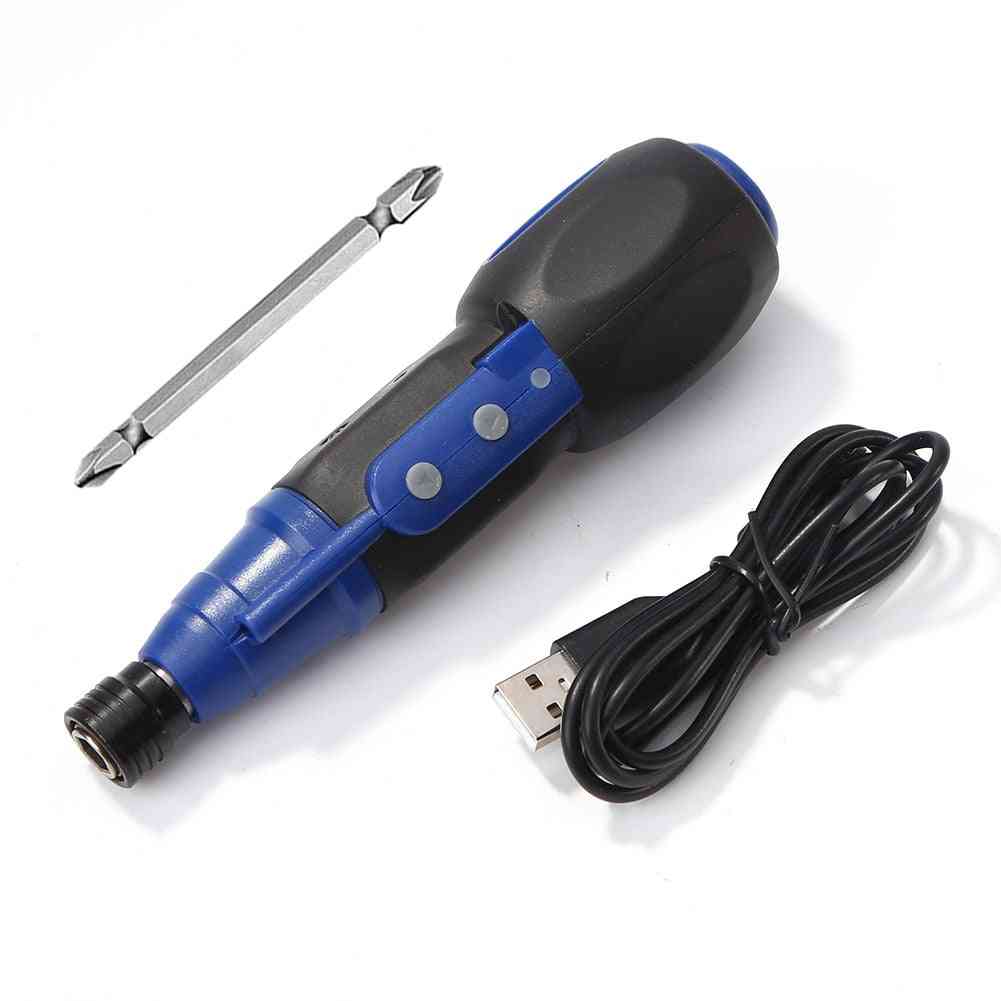 Electric Screwdriver Cordless Drill Usb Rechargeable Torque Power Tools