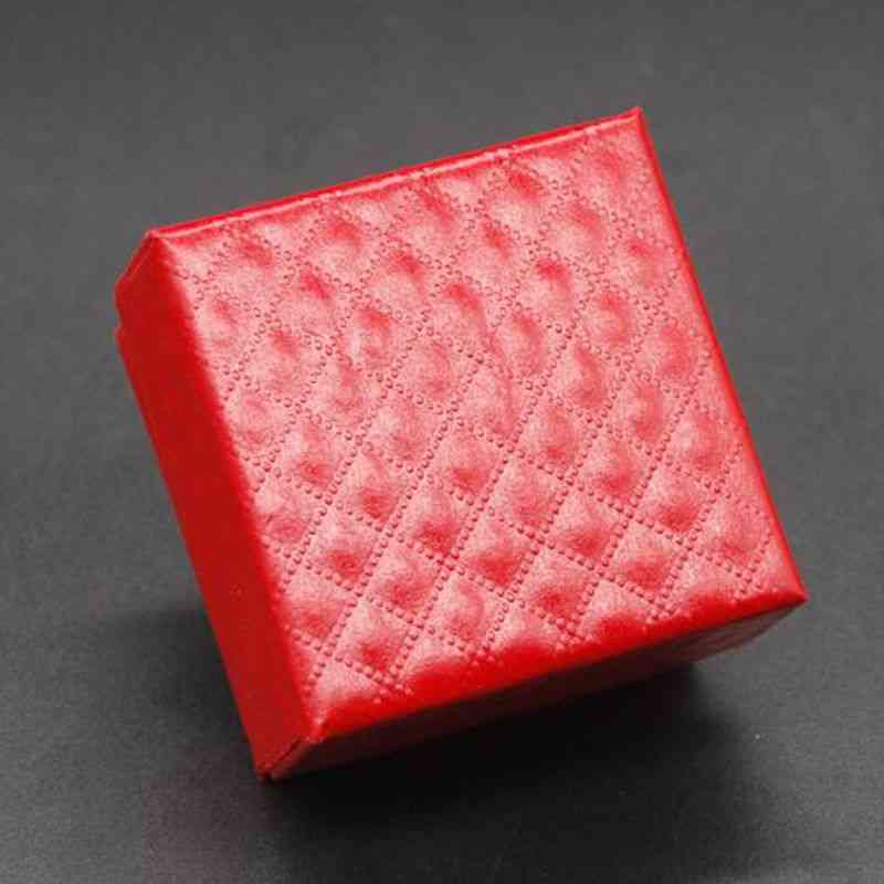 4 Colors Square Shape Jewelry Earrings Rings Gift Boxes