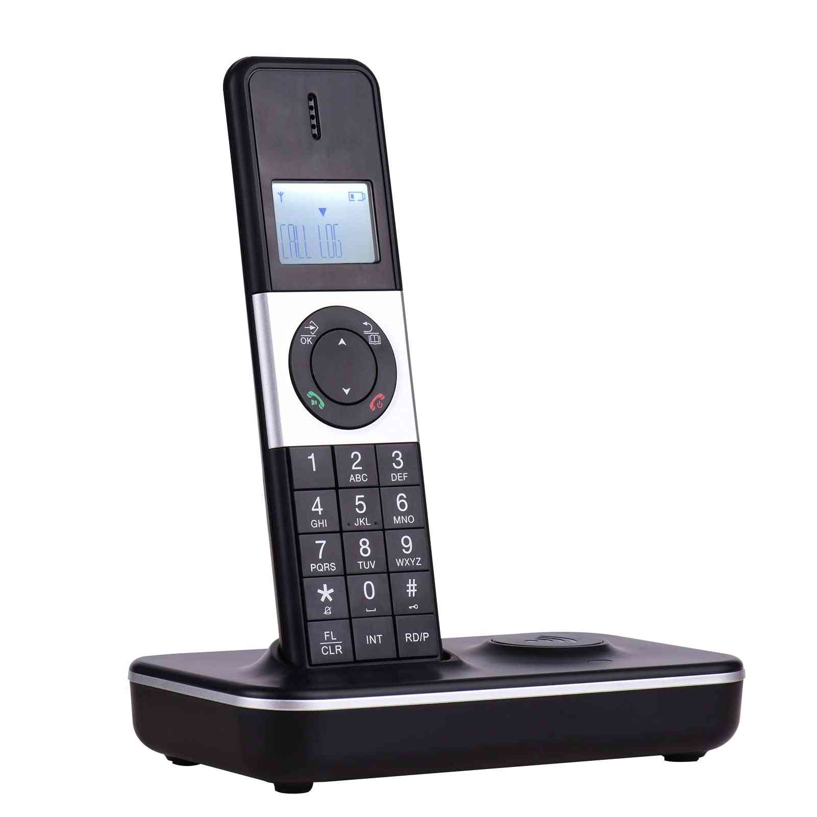 Digital trådløs telefon med LCD-display opkalds-id håndfri opkald