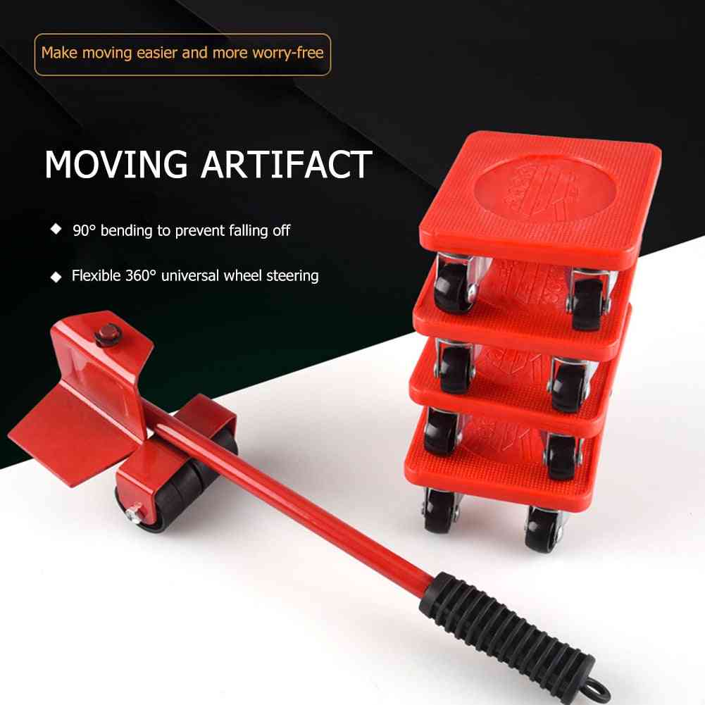 Dispositif de rouleau de barre de roue de déménageur de meubles pour le déplacement d'objets lourds ménagers