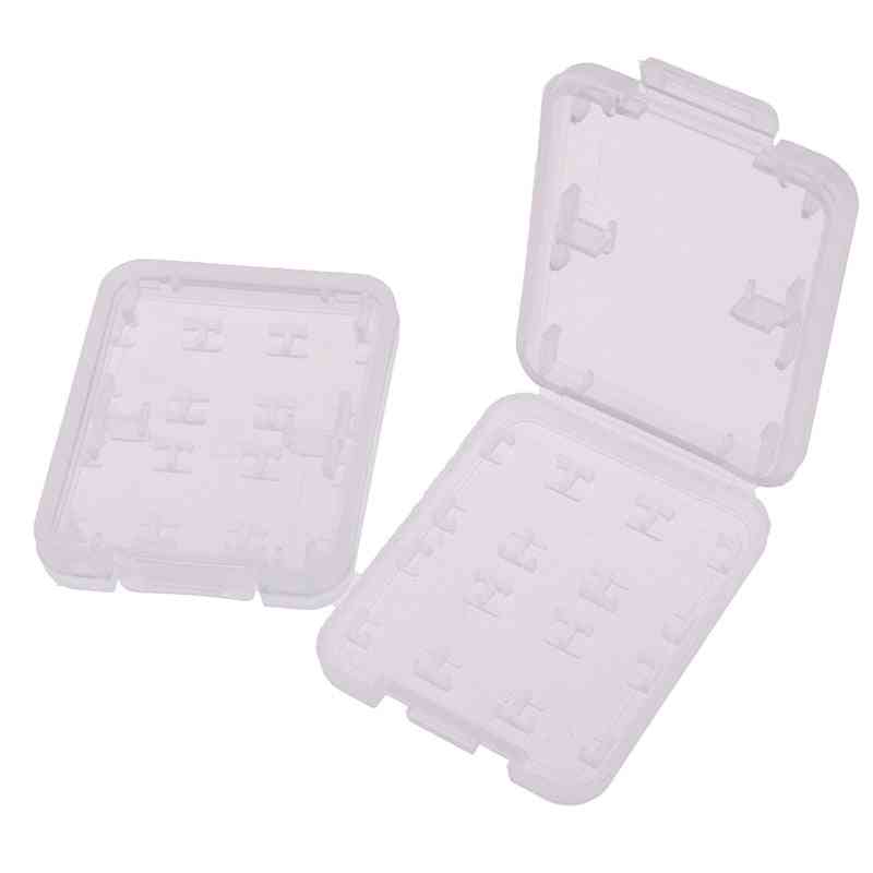 8 In 1 Transparent Carry Storage Box For Sd/sdhc Memory Card