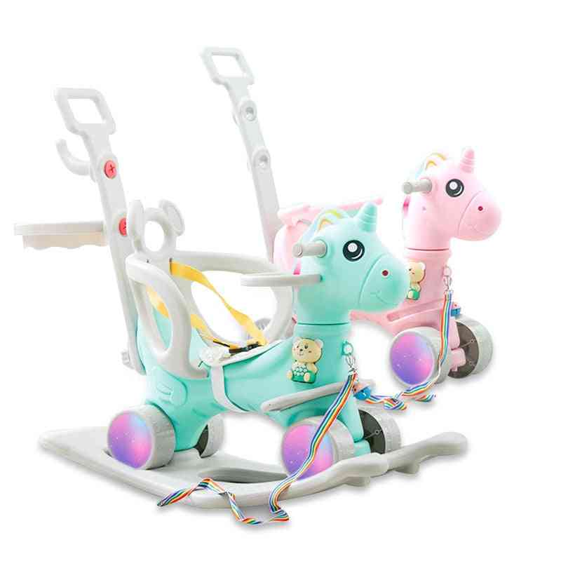Children Cute Unicorn Rocking Horse Stroller