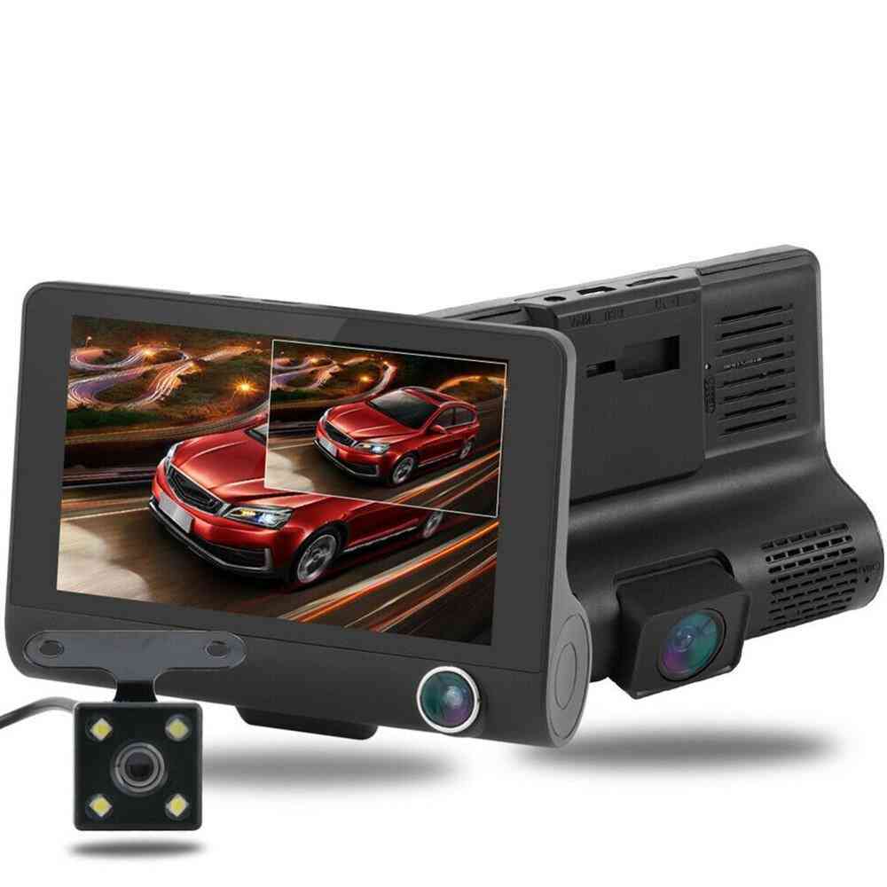 4-inch Lcd High Definition 1080p 32gb 3 Lens Vehicle Dvr Driving Recorder