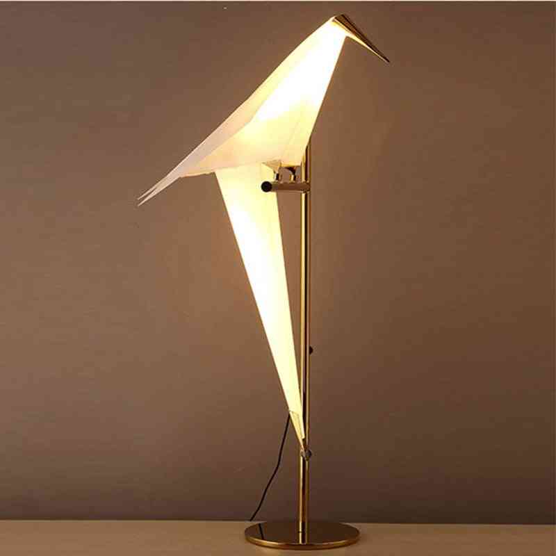 Modern Paper Birds, Floor Led Standing Lamp For Living Room