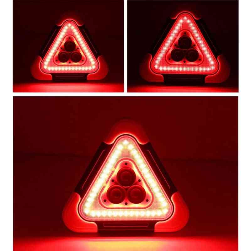 Triangle Warning Sign- Car Led Light, Road Safety Emergency, Breakdown Alarm Lamp