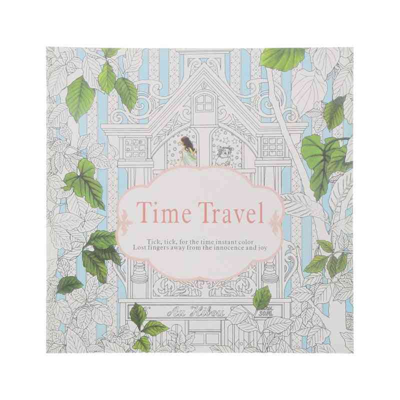 Pages Delicate Time Travel Coloring Book