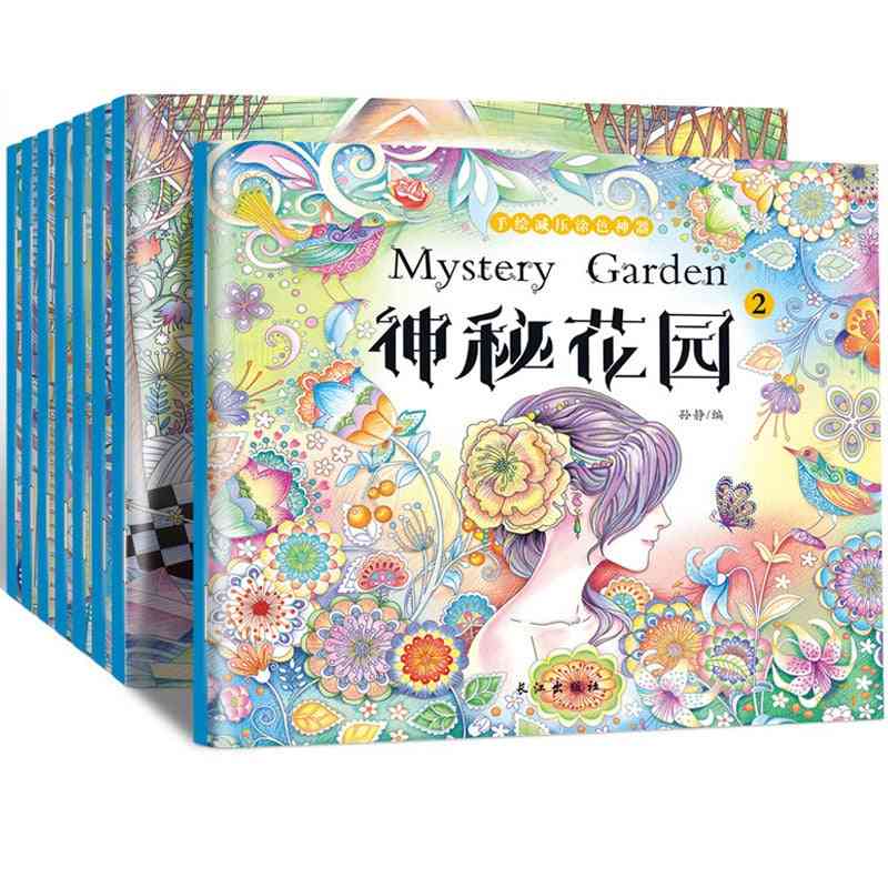 Mysterious Garden- Adult Decompression, Coloring, Drawing Art Book