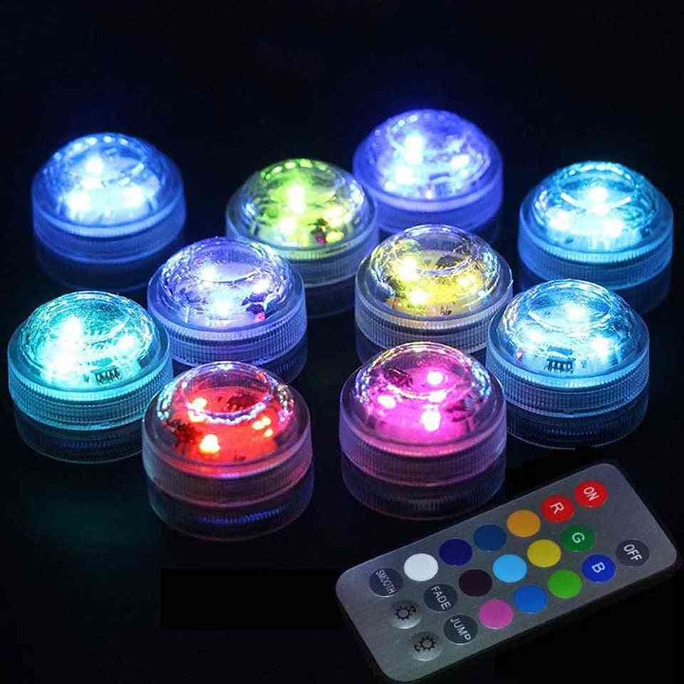 Led Lights, Underwater Night Lamp, Remote Controller Party Decor