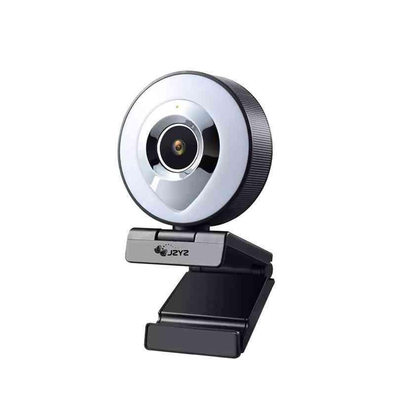 L'anello di messa a fuoco automatica abbellisce la videocamera web per l'illuminazione di riempimento