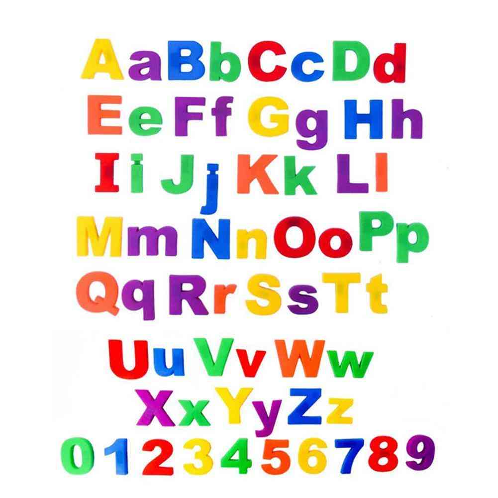 Letters Number Fridge Magnet Kid Learning Toy
