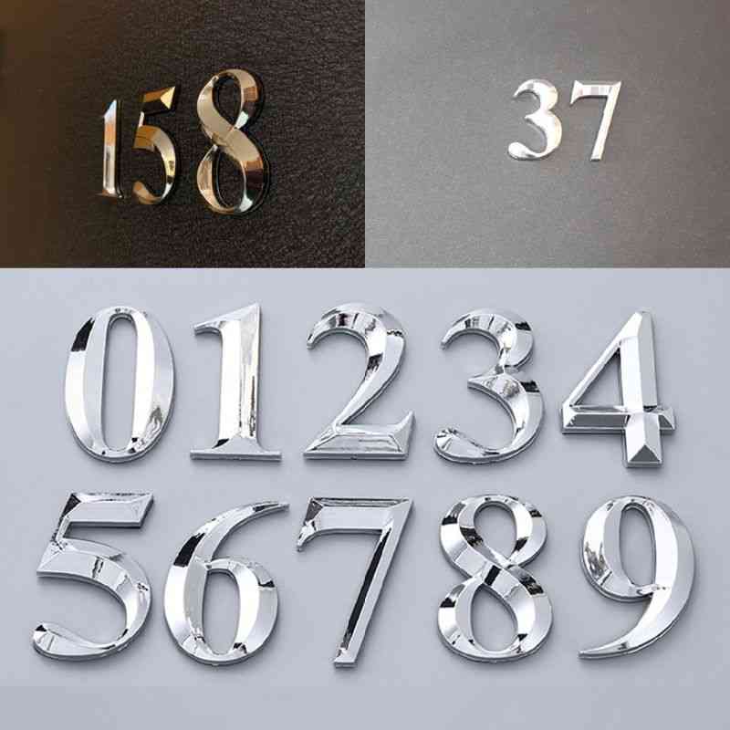 5cm House Numbers Adhesive Door Stickers Sign