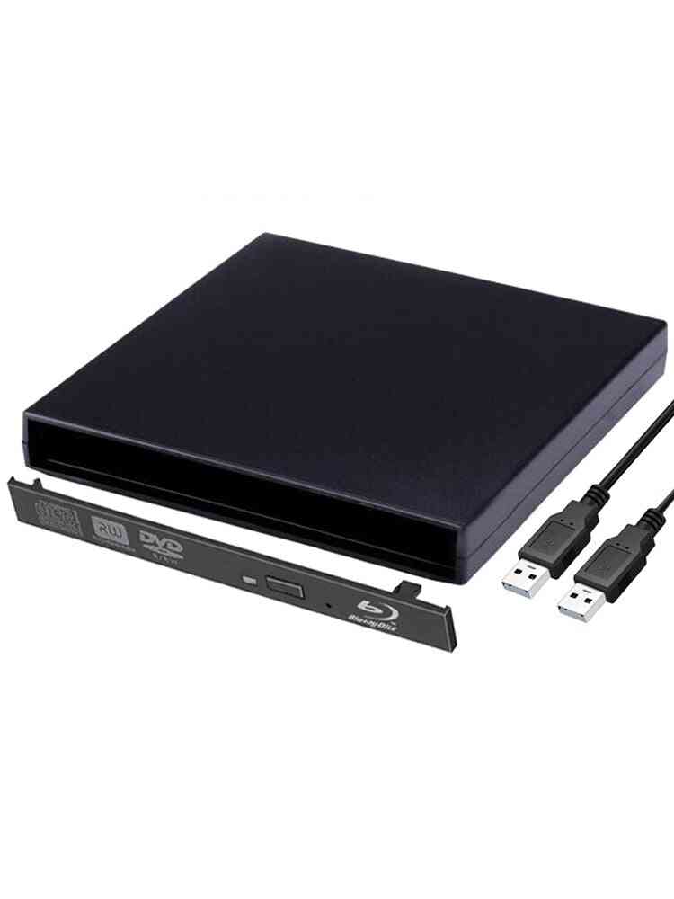 Sata External Usb 2.0 Blu-ray Dvd Cd Dvd-rom Case For Laptop
