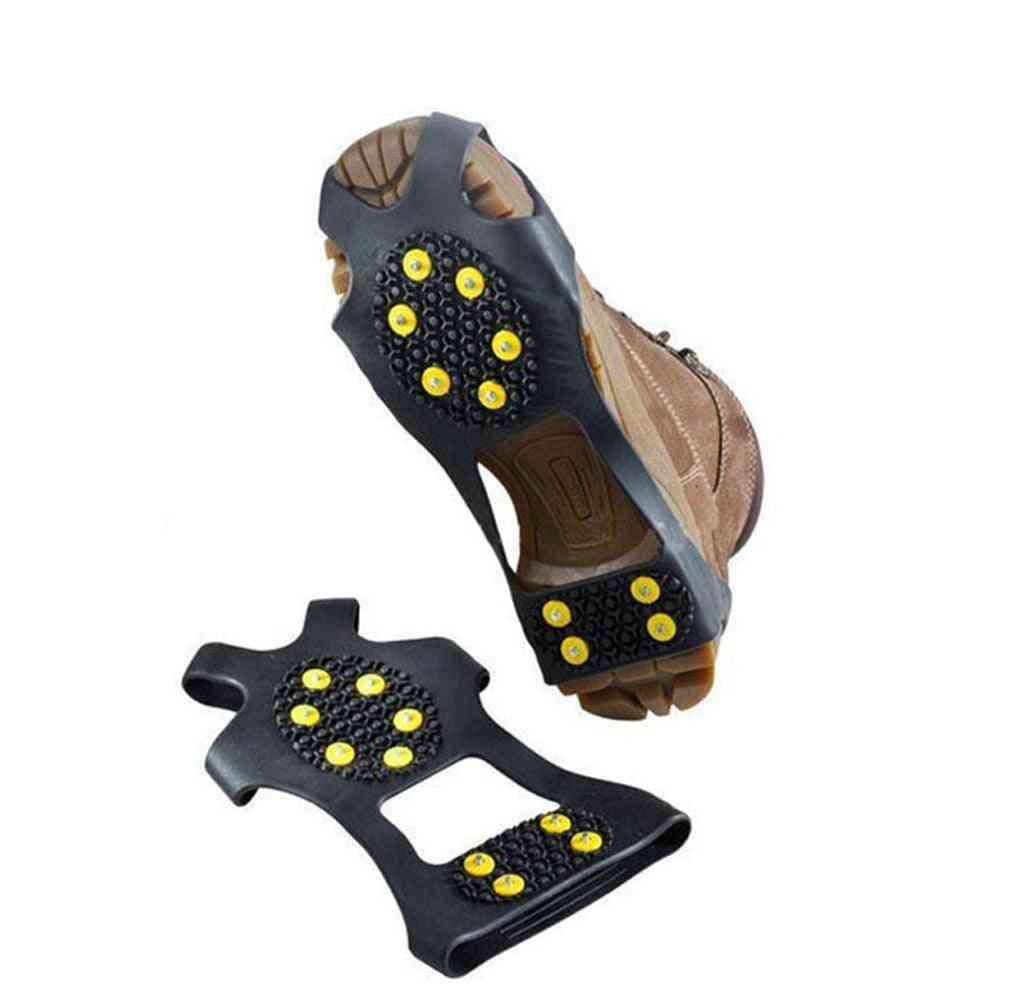 1 paire de chaussures à pointes antidérapantes antidérapantes à 10 crampons couvre crampon