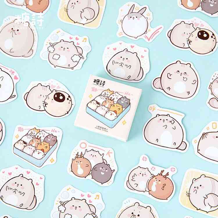 Hamster Friends Kawaii Sticker