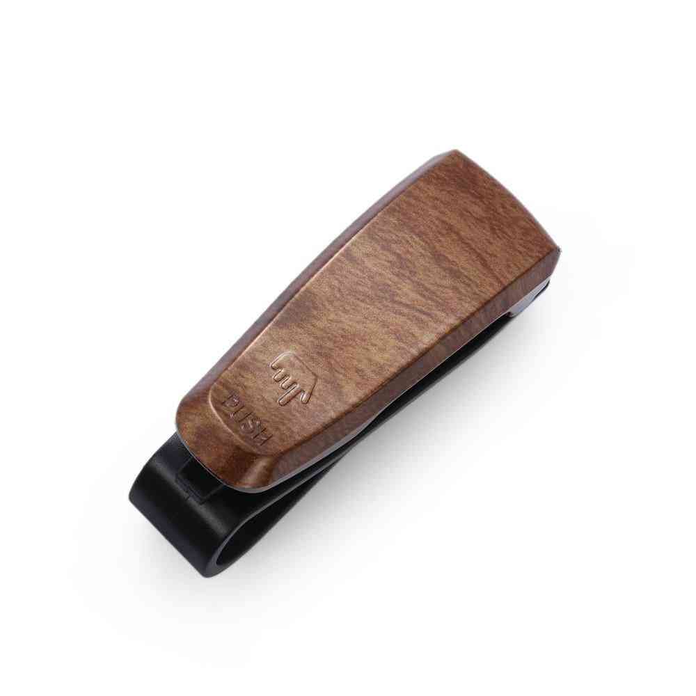 1pc Wood Grain Glasses Case Atuo Car Accessories