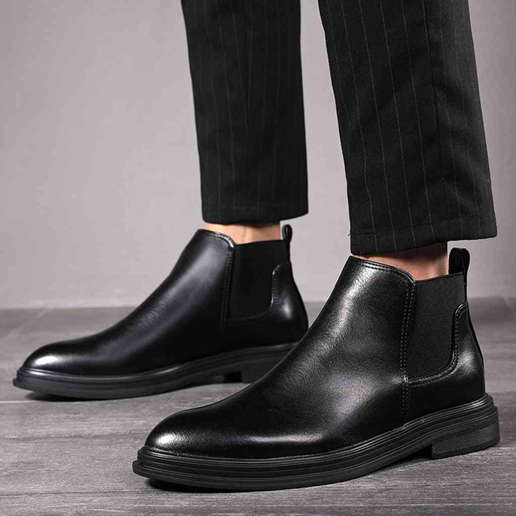 Pánská móda westernové ležérní pohodlné boty na nízkém podpatku