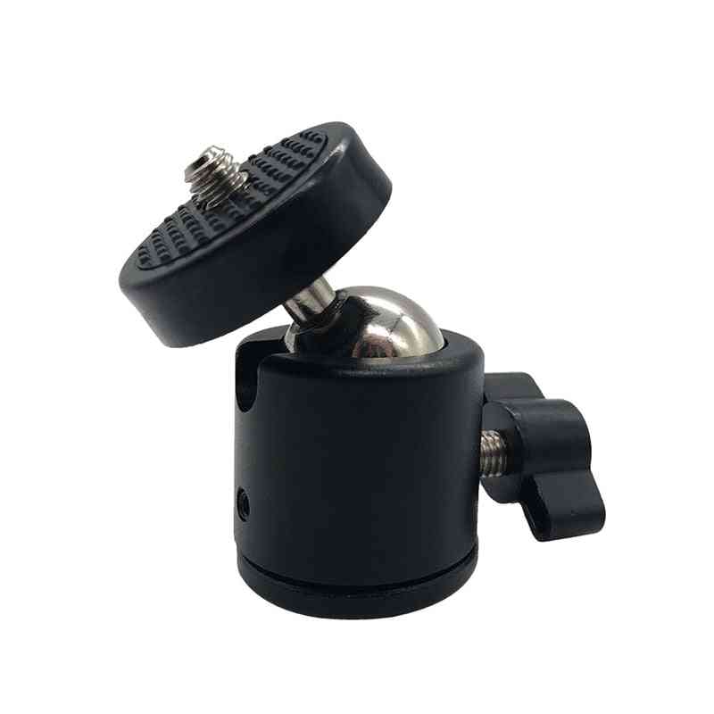 Hot Shoe Tripod Mount Camera Adapter, Ball Head With Lock, Bracket Holder Cradle