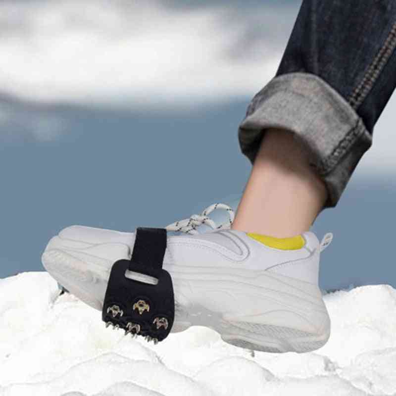 7-hampainen metalliseos jäänestoa kengissä talvi lumi vaellus liukastumista estävät kenkäpiikit