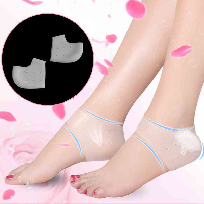 Silicone Heel Inserts Shoes Heel Cushion Relieves Pain Protector