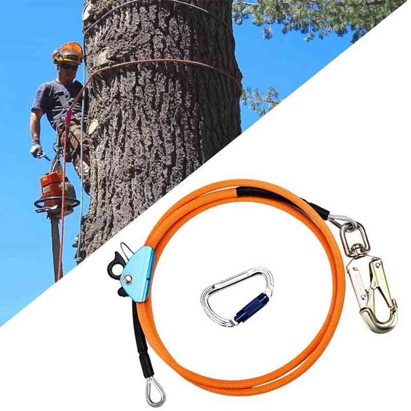 Steel Wire, Core Flip Line Kit, Climbing Positioning Rope For Arborists, Tree Climbers