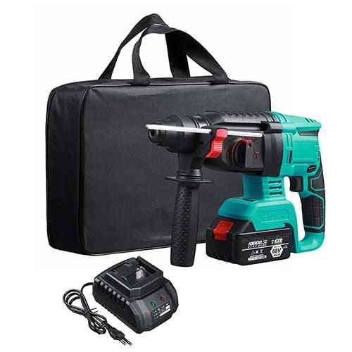 Rechargeable- Electric Rotary, Hammer Power Drill Tool With Battery & Charger