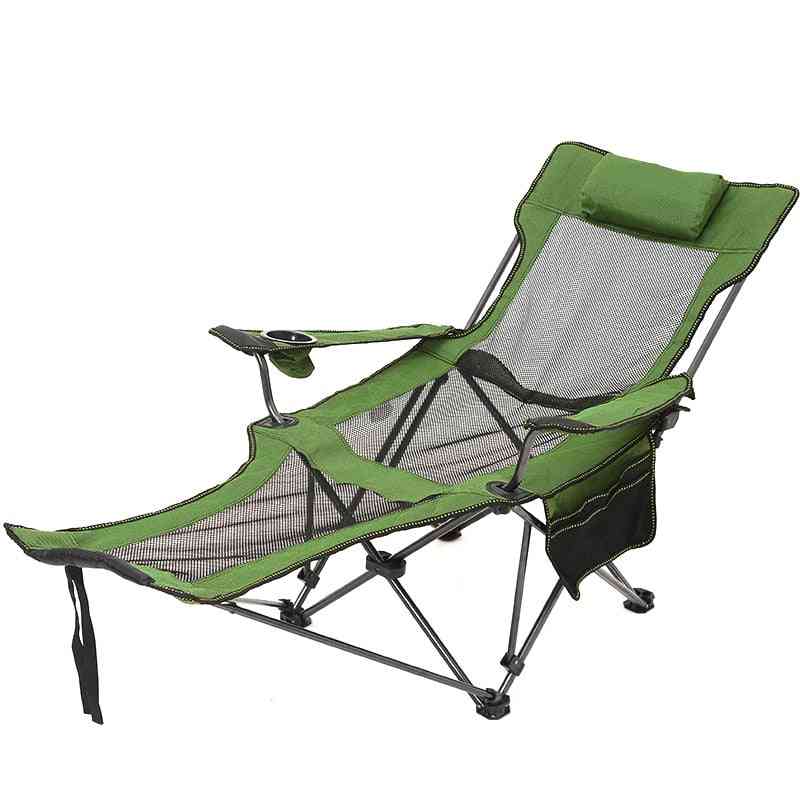 Portable- Folding Lounge, Fishing Stool, Beach Chair For Outdoor Camping Seat