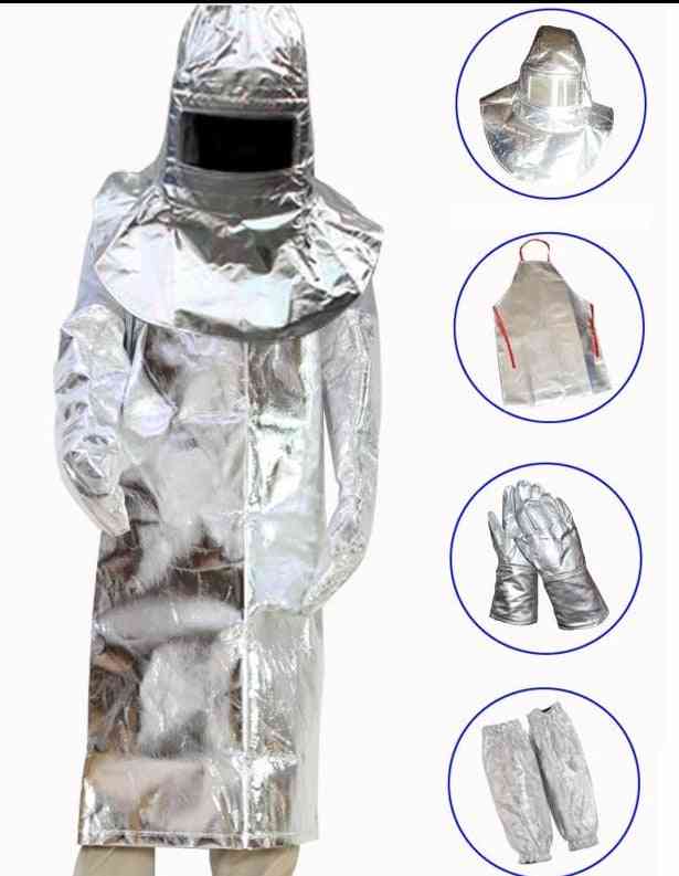 Aluminum Foil- High Heat Radiation, Protection Suit, Head Cover, Apron Gloves