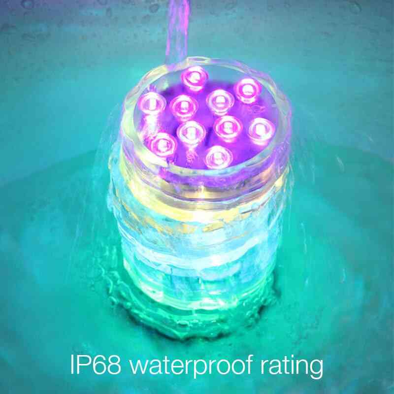 Potopna LED vodna svetilka za akumulator ip68 na daljinsko upravljanje
