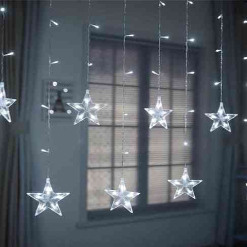 Led Curtain Garland On The Window String Light