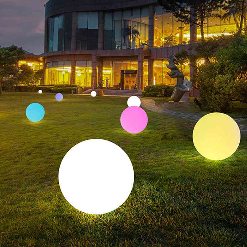Rechargeable Pool Garden Solar Power Color Changing Led Ball Lamp