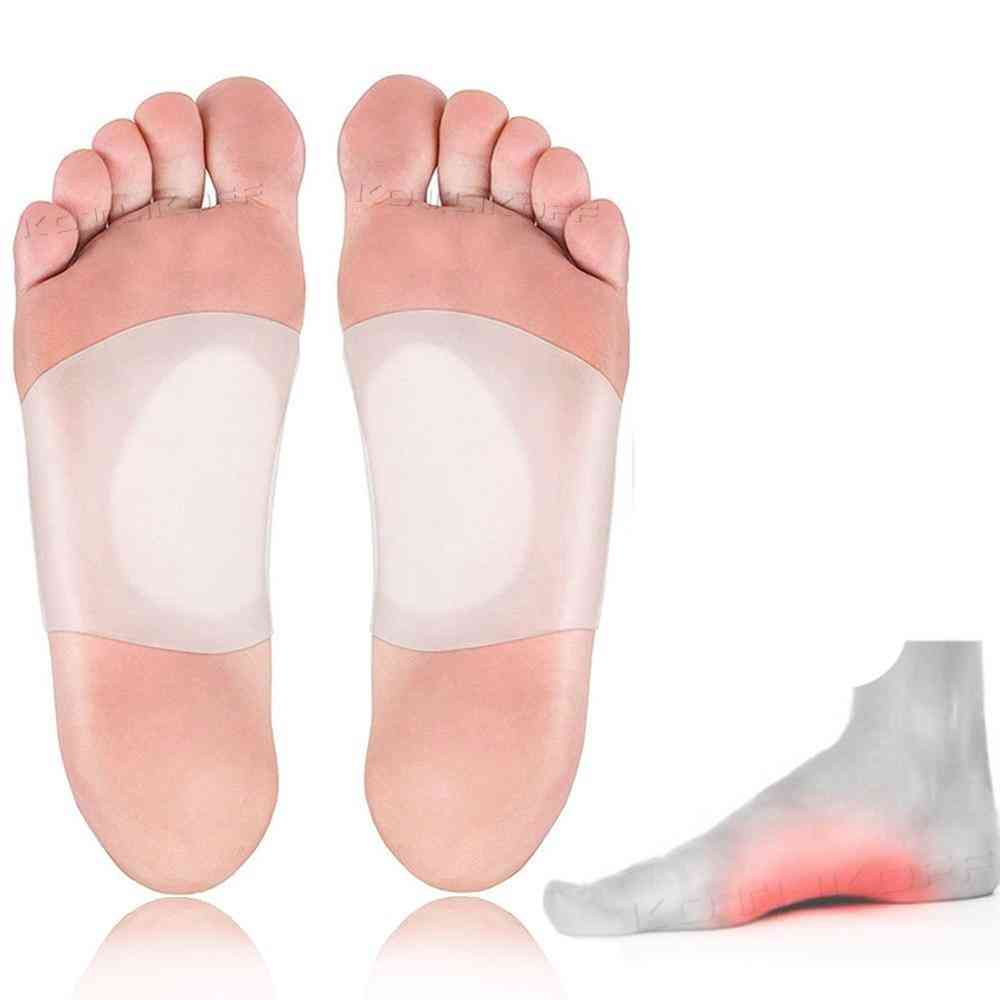Silicone Gel Arch Support Soft Insoles Pad Pain Relief Plantar