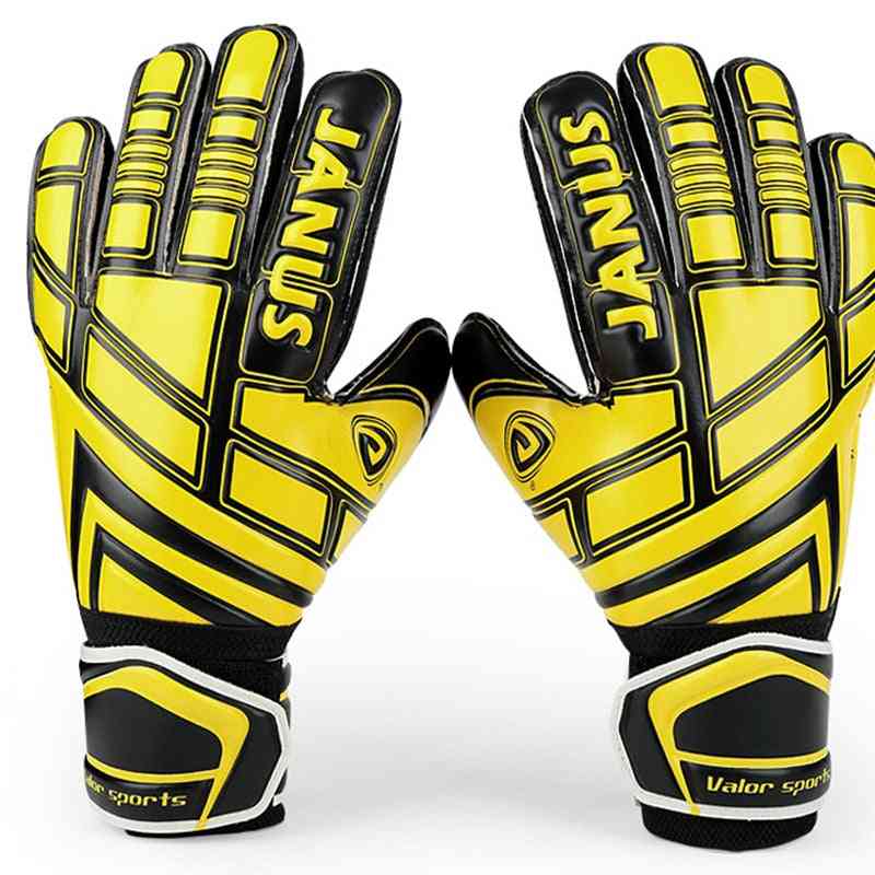 Professional Finger Protective Janus Belt Kids Football Goalkeeper Gloves