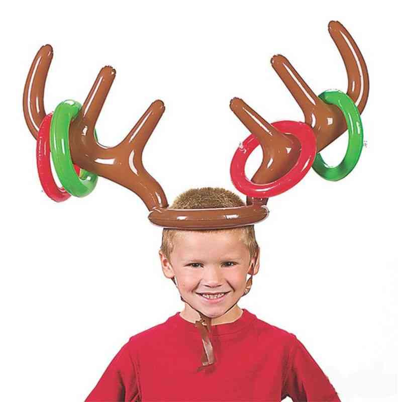 Reindeer Antler Ring, Christmas Hat, Toss Game Props