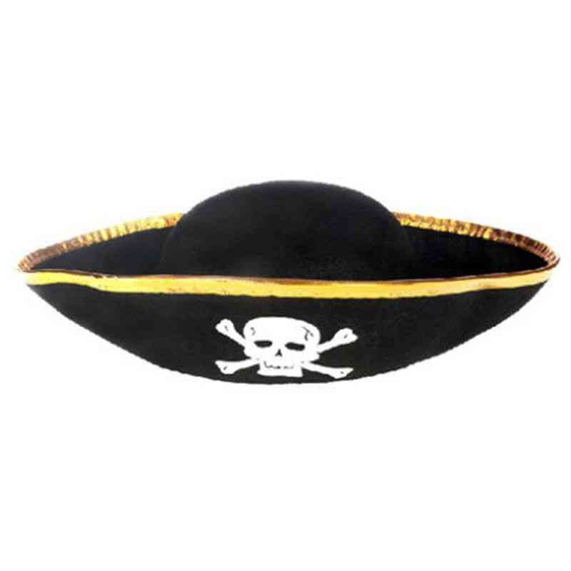 Pirátsky rohový klobúk, kostýmový doplnok do kúta