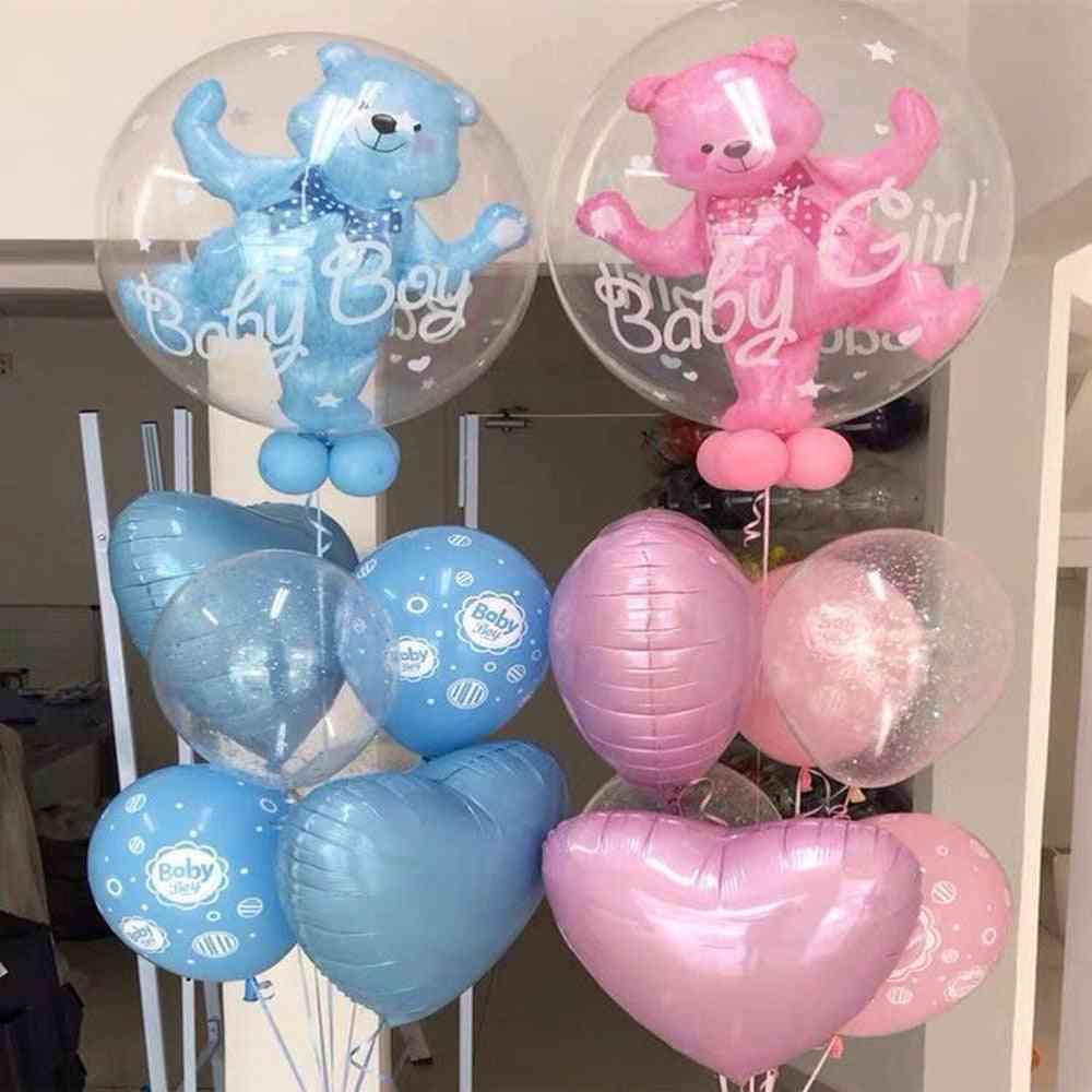 Bubble Bear Aluminum Foil Helium Balloons