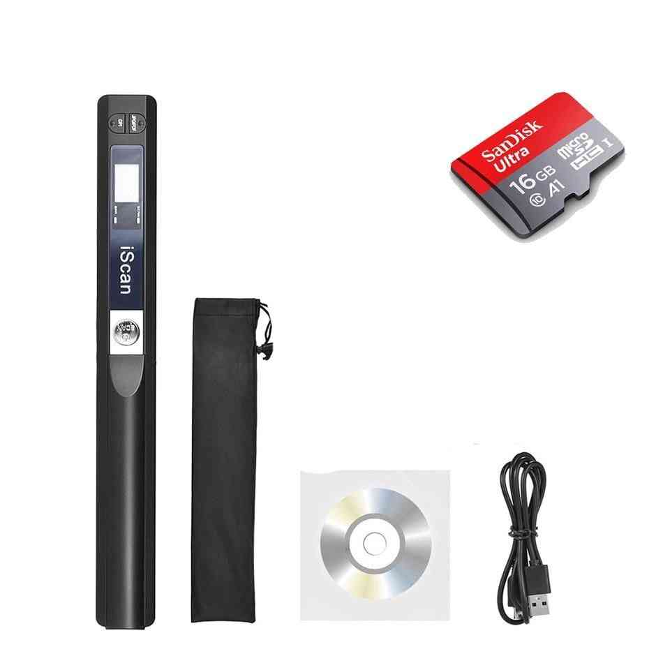 Mini scanner portable de livre a4 de document de poche usb 900dpi