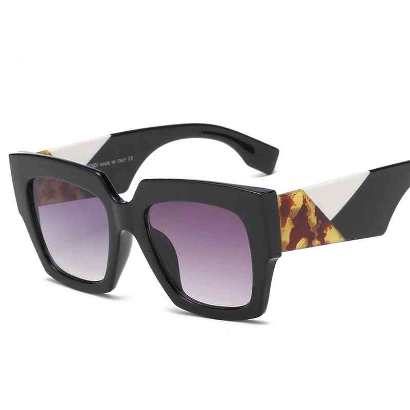 Vintage-firkantet gradient, solbriller til briller