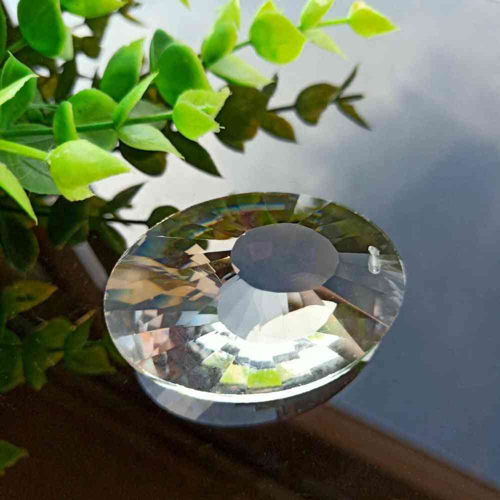 Clear Bird's Nest Glass Suncatcher Chandelier Crystals Prisms Hanging Ornament