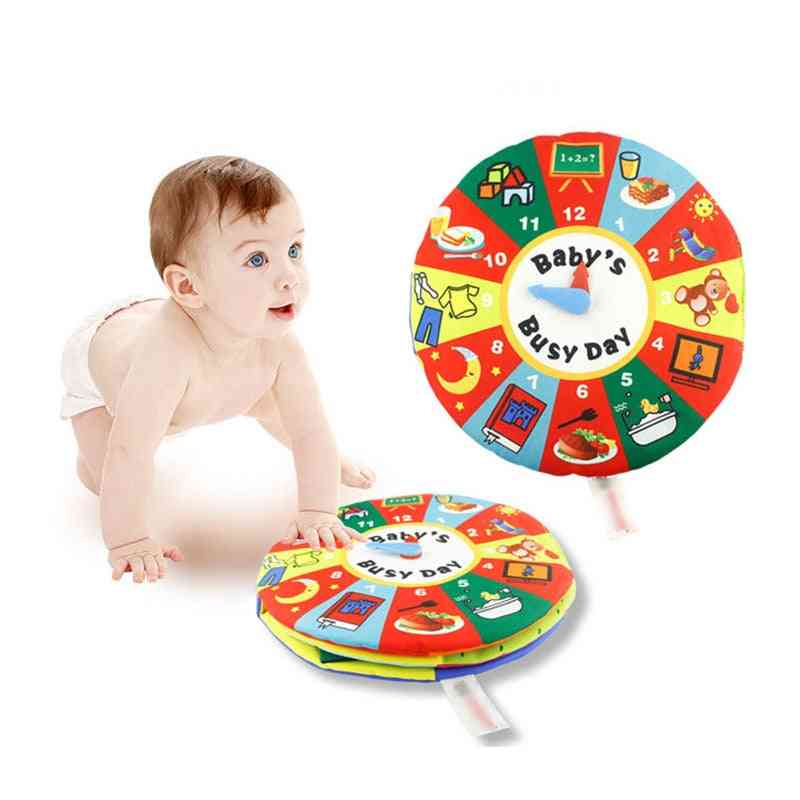 Children's Montessori Enlightenment Time Management Learning Baby Cloth Book