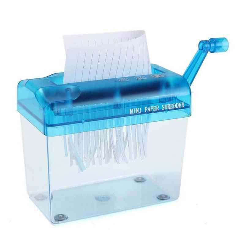 Household Mini Blue Shredder Destroyer Paper