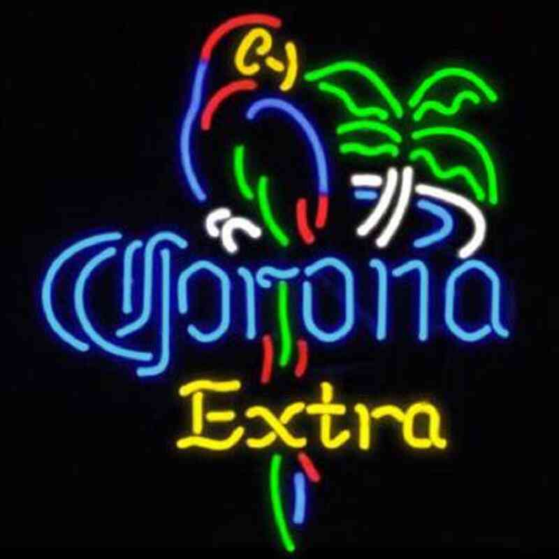 Corona Extra Parrot Bird Glass Neon Light Sign
