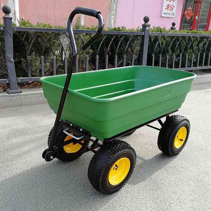 Multipurpurse Utility Wagon Yard Dump Cart, Shopping Trolley, Hand Truck