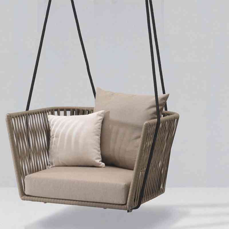 New Pe Rattan Hanging Chair, Swing Indoor Outdoor Adult Rocking Chair-sofa