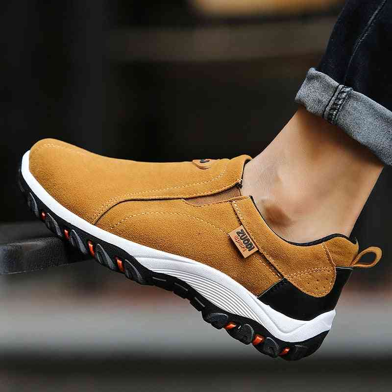 Men Casual Shoes, Outdoors Breathable Flock Footwear Shoes
