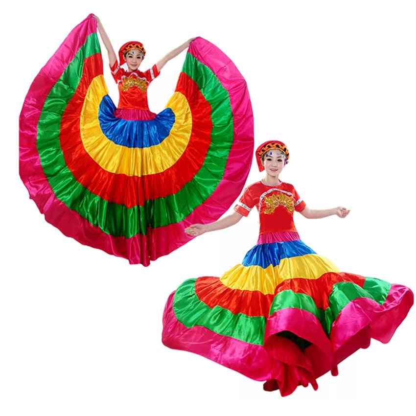 Taneční kostýmy sukně flamengo Španělsko